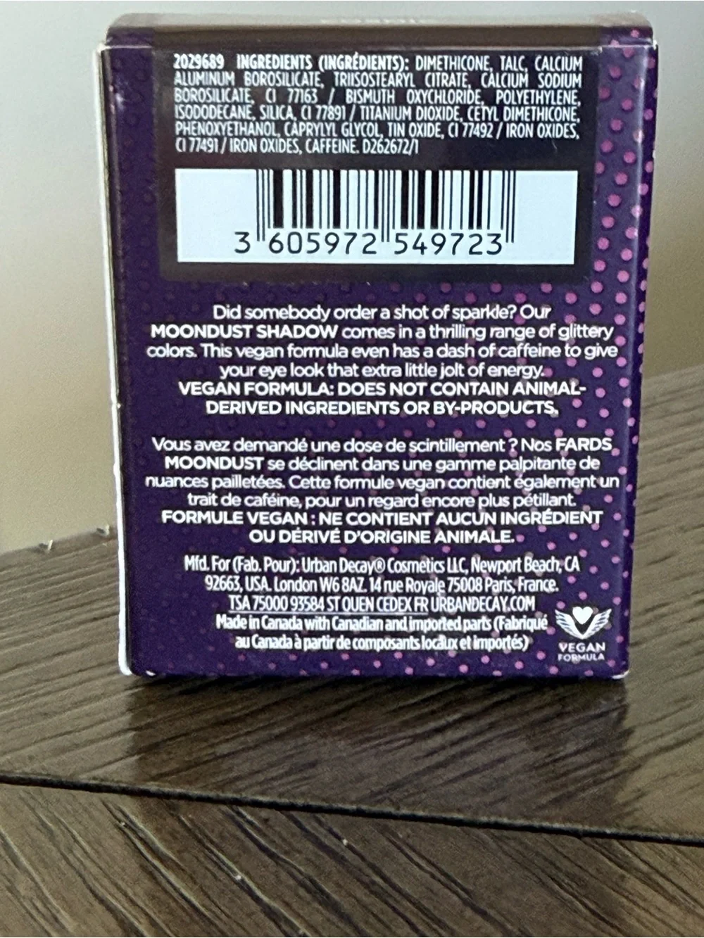 Urban Decay 24/7 Moondust Eyeshadow Cosmic 0.06 oz NIB